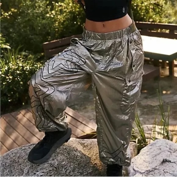 FP Movement Color Burst Shine Hike Pants Size Small - Picture 4 of 12